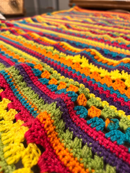 Siesta Fiesta Blanket Crochet Pattern