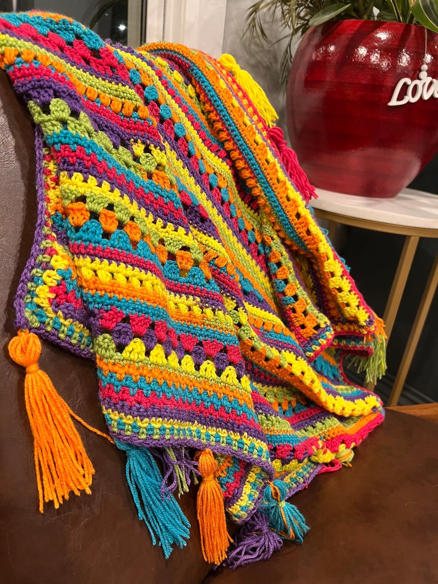 Siesta Fiesta Blanket Crochet Pattern