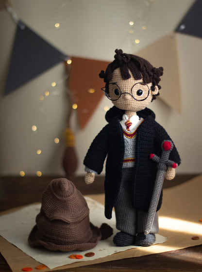 Famous Wizard Boy Crochet Doll Pattern