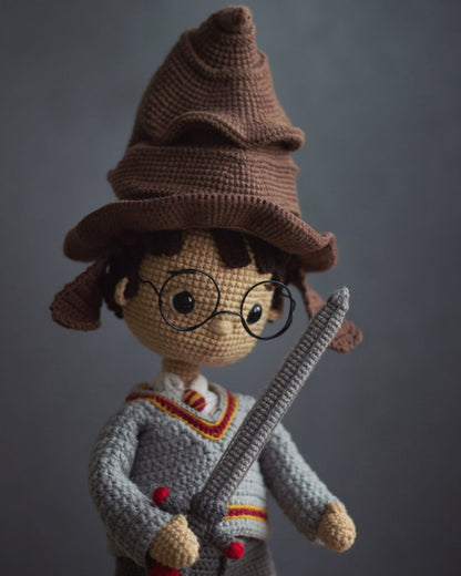 Famous Wizard Boy Crochet Doll Pattern