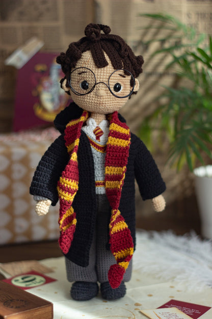 Famous Wizard Boy Crochet Doll Pattern