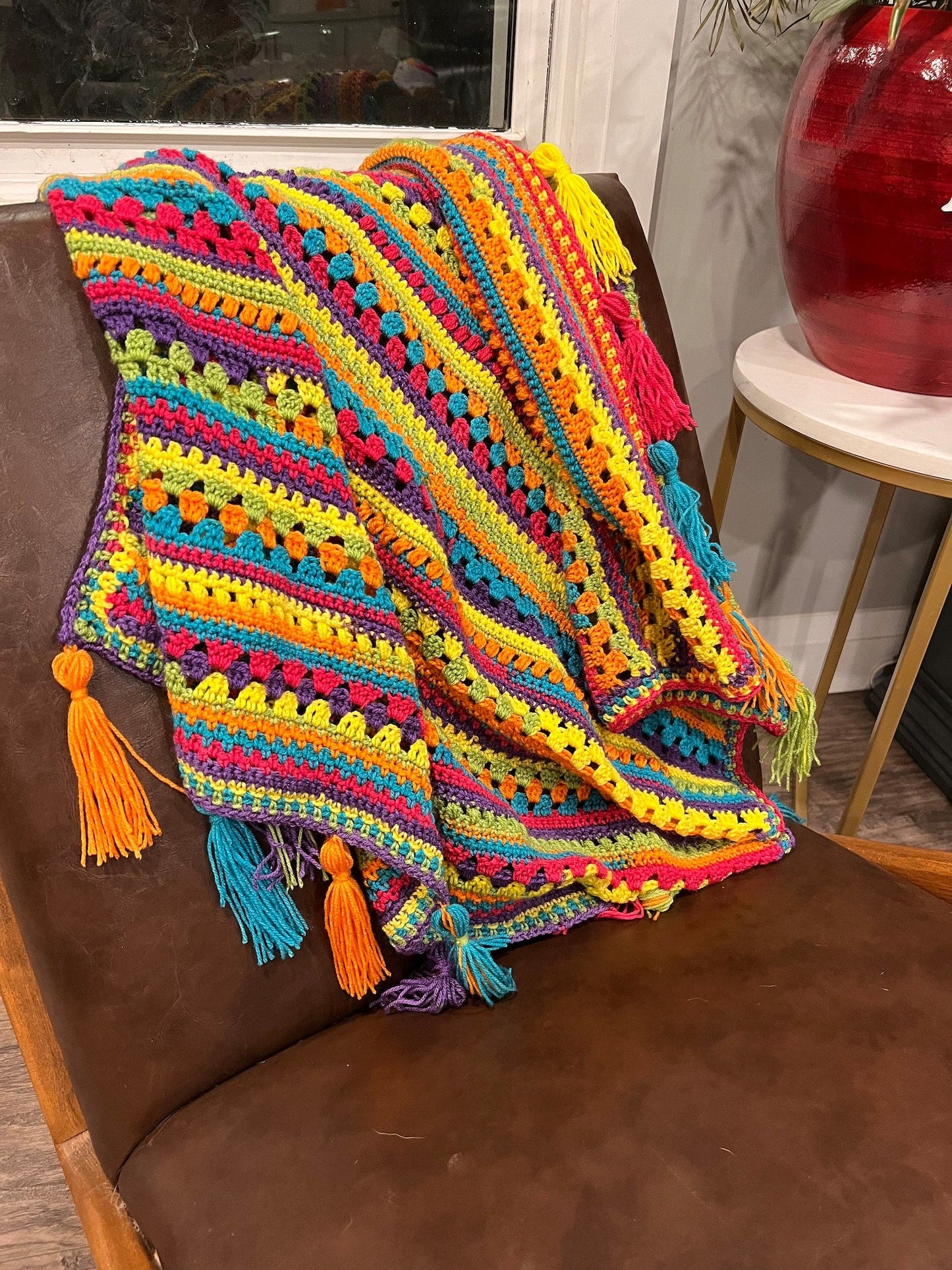 Siesta Fiesta Blanket Crochet Pattern