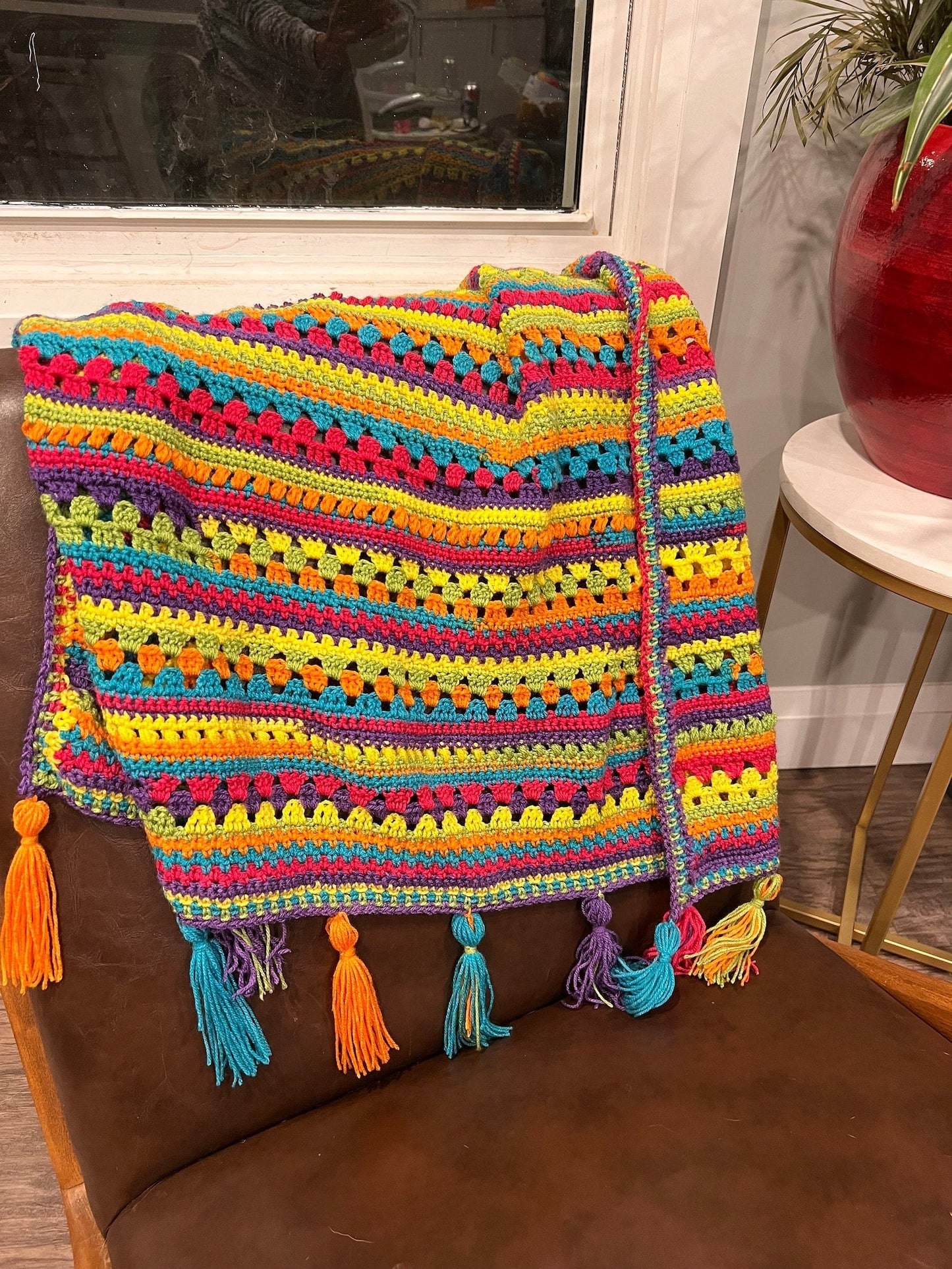 Siesta Fiesta Blanket Crochet Pattern