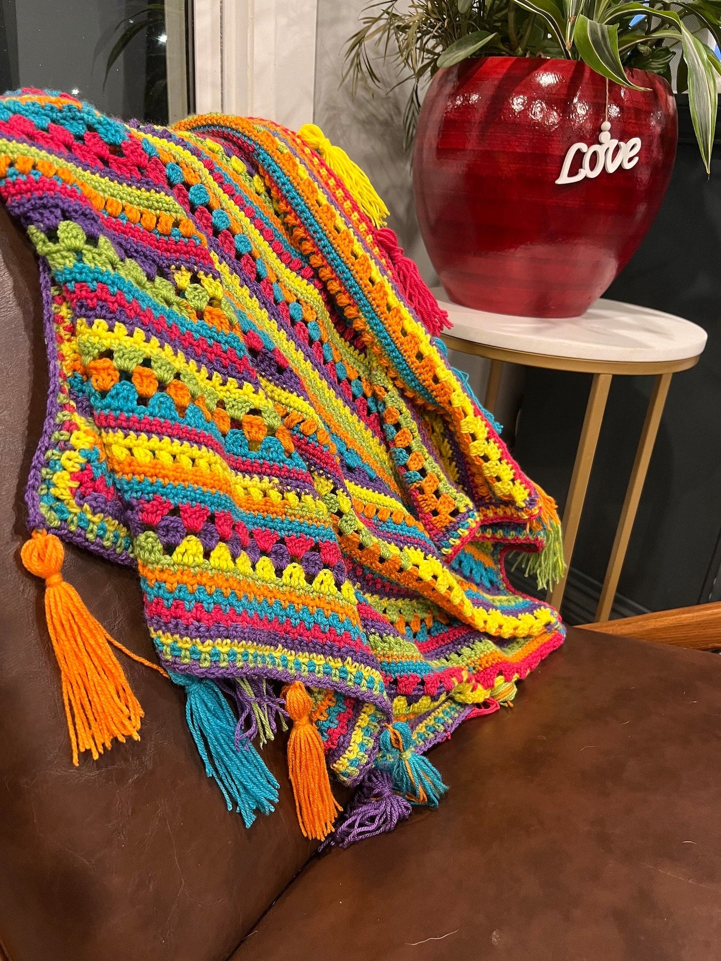 Siesta Fiesta Blanket Crochet Pattern