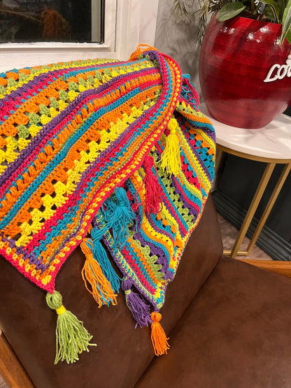 Siesta Fiesta Blanket Crochet Pattern
