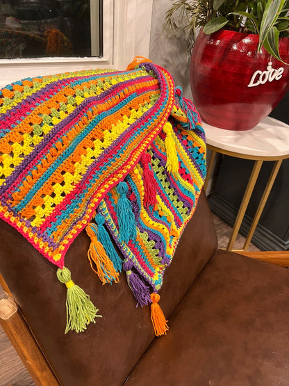 Siesta Fiesta Blanket Crochet Pattern