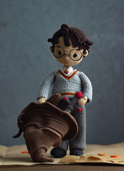 Famous Wizard Boy Crochet Doll Pattern
