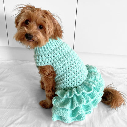 Puff Stitch Tutu Dog Jumper Crochet Pattern