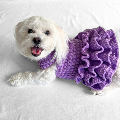 Puff Stitch Tutu Dog Jumper Crochet Pattern