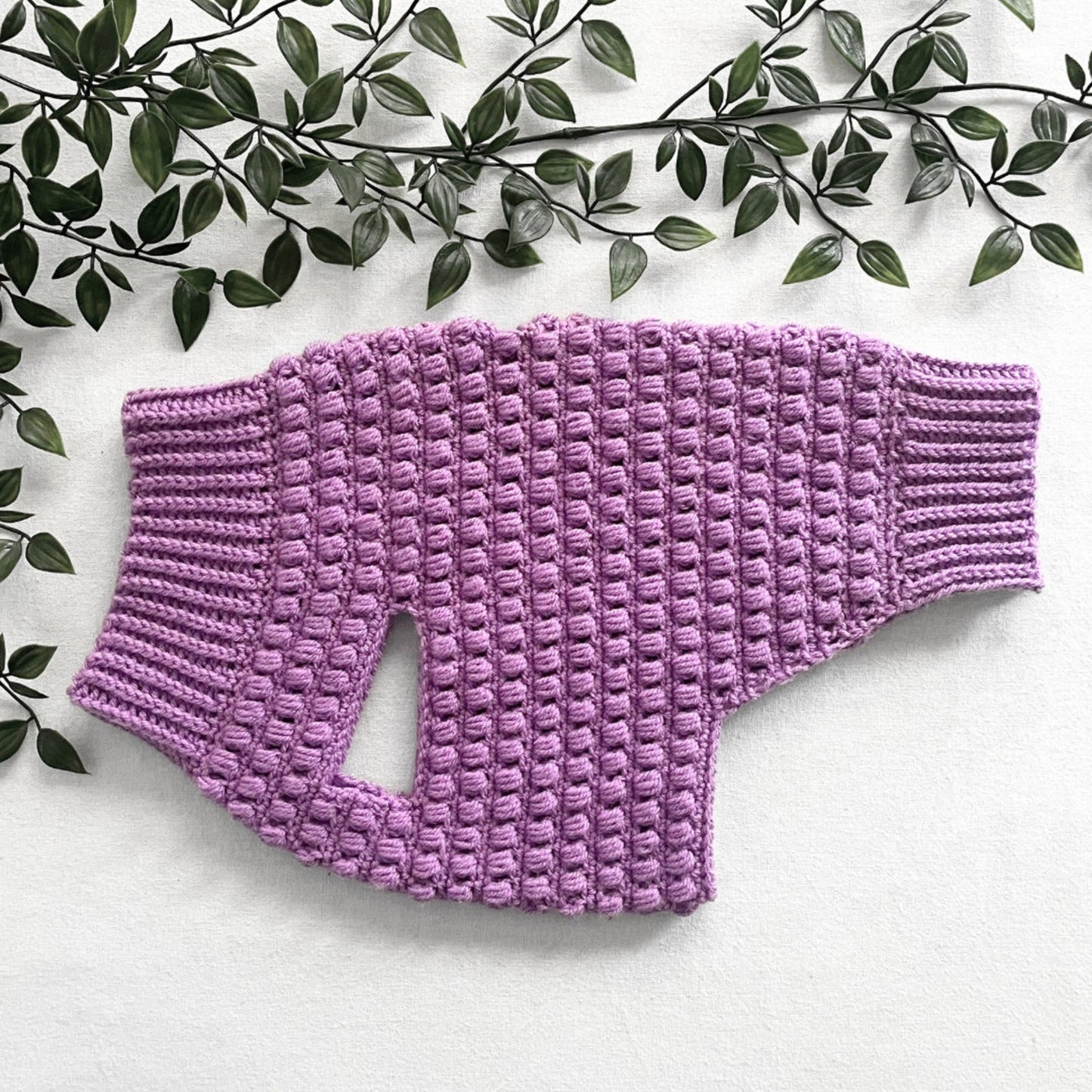 Puff Stitch Jumper Crochet Pattern