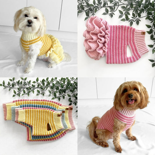 Stripe Sweater and Tutu Bundle Crochet Pattern