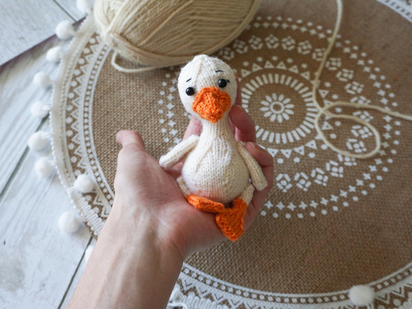 Tiny Goose Knitting Pattern