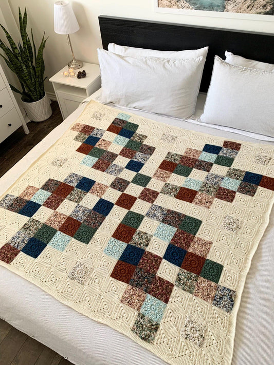 Granny Square Blanket Crochet Pattern