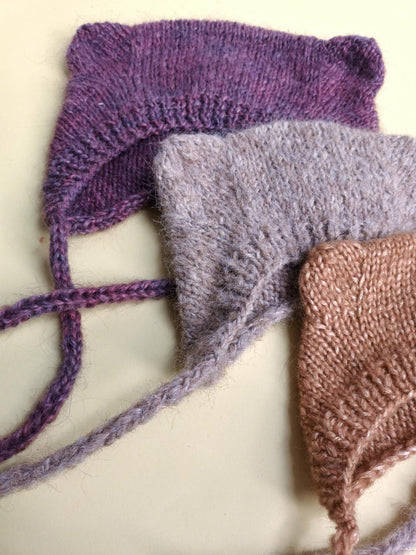 Bear Bonnet Knitting Pattern