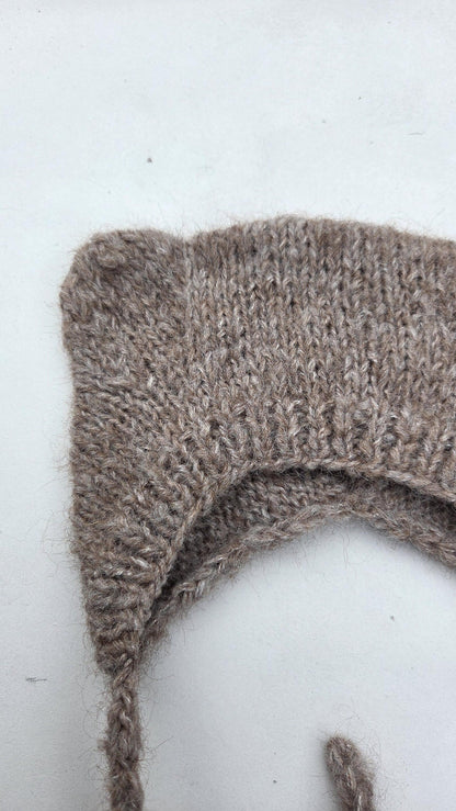 Bear Bonnet Knitting Pattern