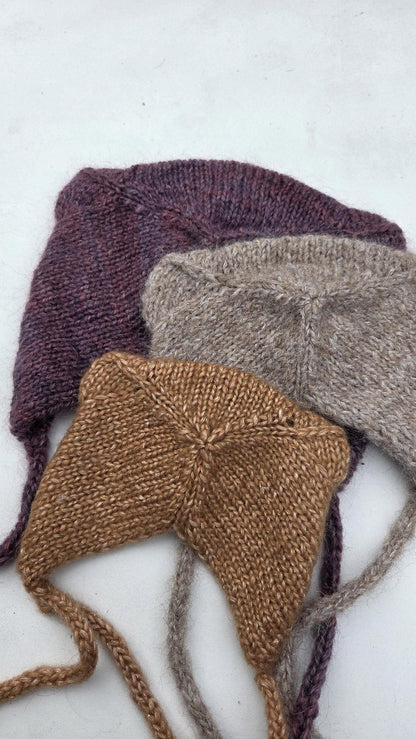 Bear Bonnet Knitting Pattern