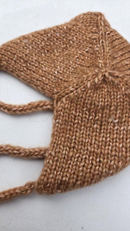 Bear Bonnet Knitting Pattern
