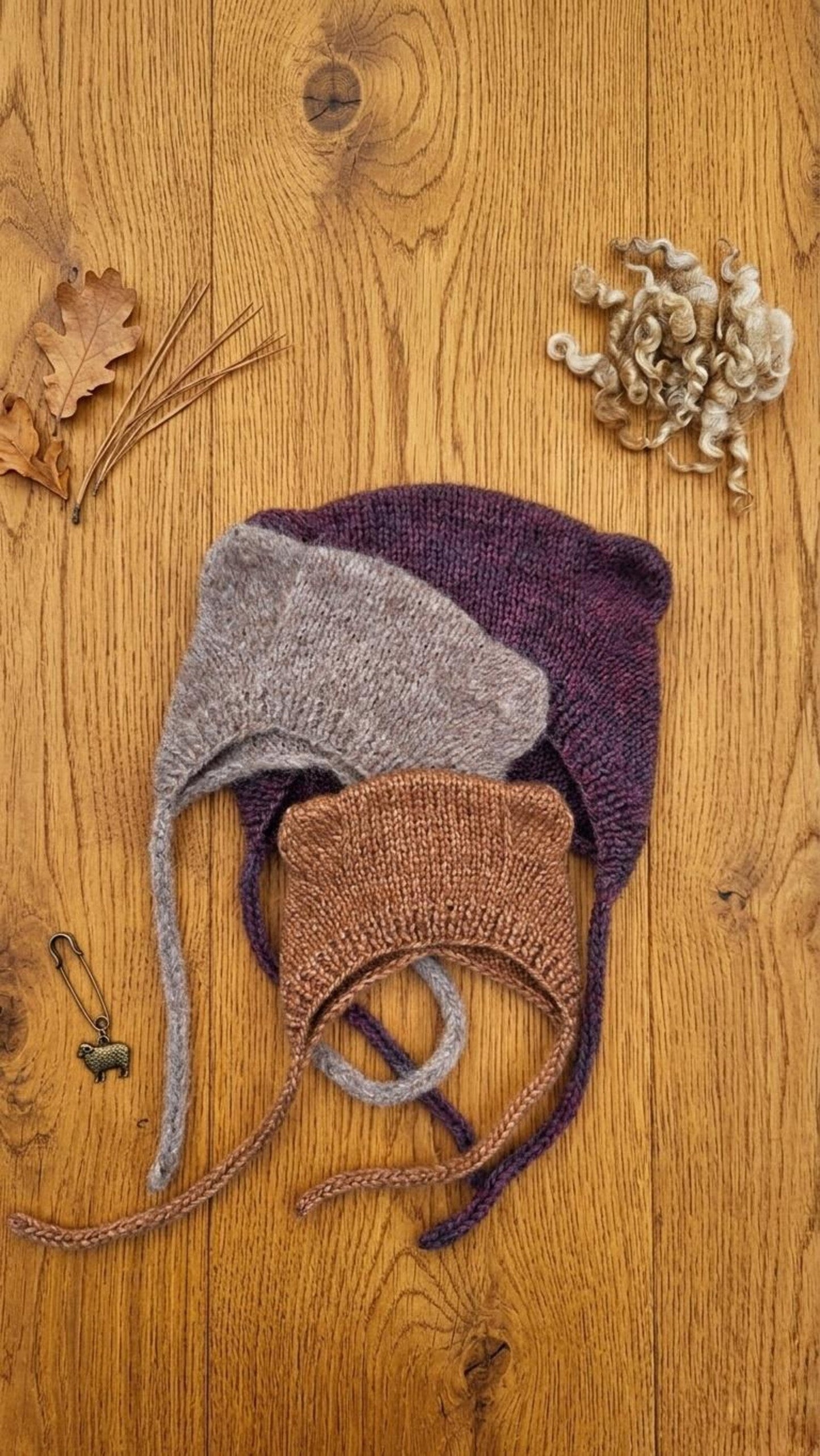 Bear Bonnet Knitting Pattern