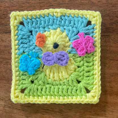 Crochet Duck Granny Square Pattern