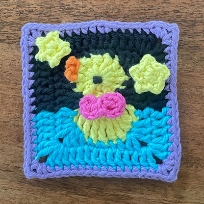 Crochet Duck Granny Square Pattern