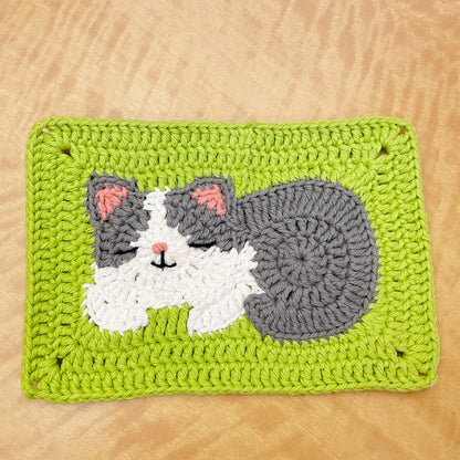 Cat Granny Squares Crochet Pattern