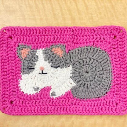 Cat Granny Squares Crochet Pattern
