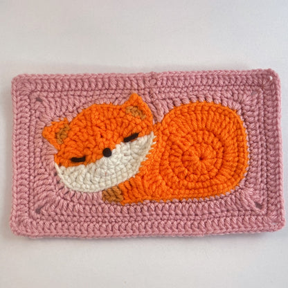 Crochet Fox Granny Squares Digital Pattern