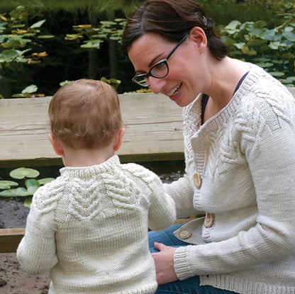 Bold Cables Cardigan Knitting Pattern