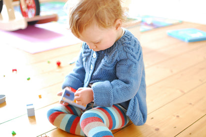 Bold Cables Cardigan Knitting Pattern