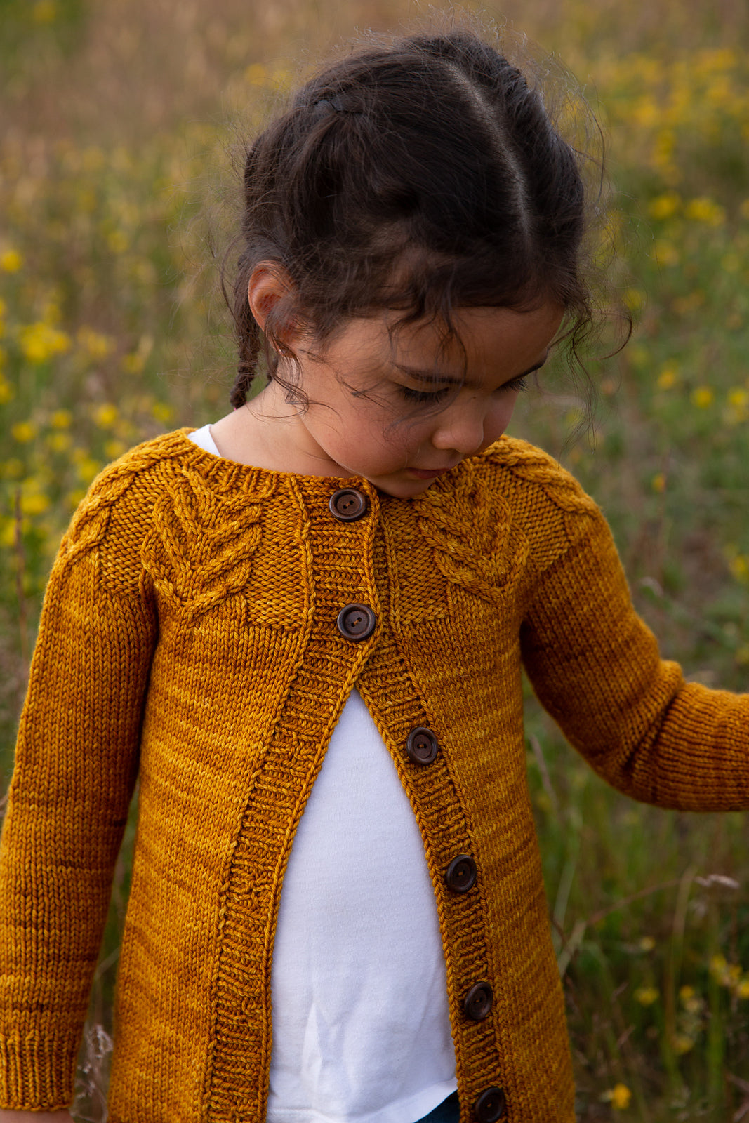 Bold Cables Cardigan Knitting Pattern