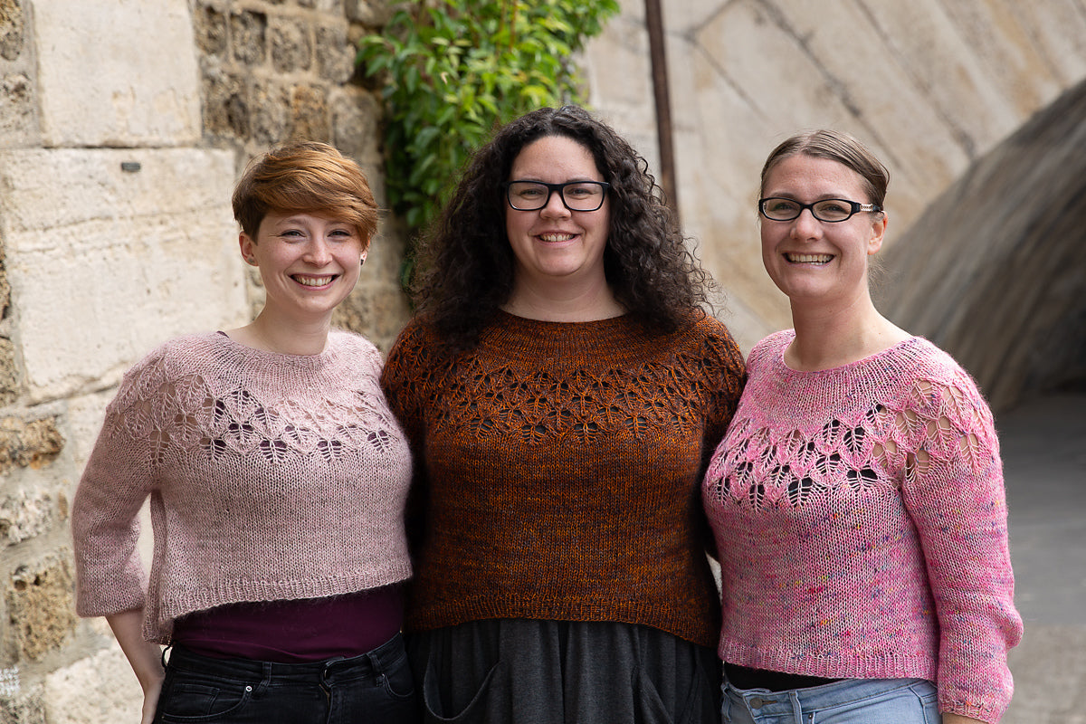 Lace Yoke Sweater Knitting Pattern