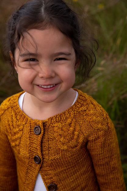 Bold Cables Cardigan Knitting Pattern