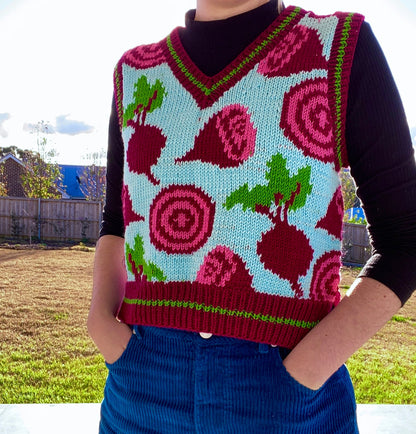 Beetroots Vest Knitting Pattern