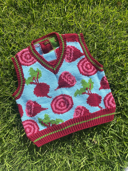 Beetroots Vest Knitting Pattern
