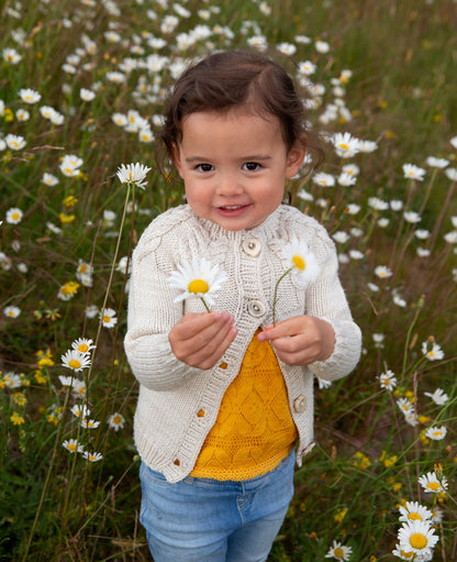 Bold Cables Cardigan Knitting Pattern