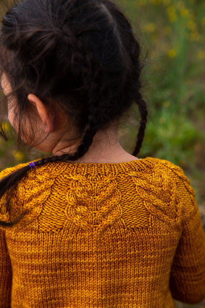 Bold Cables Cardigan Knitting Pattern