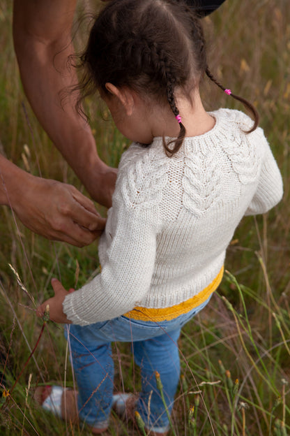 Bold Cables Cardigan Knitting Pattern